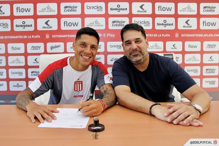 Enzo Pérez firmó su contrato y se convirtió en refuerzo de Estudiantes hasta diciembre de 2024