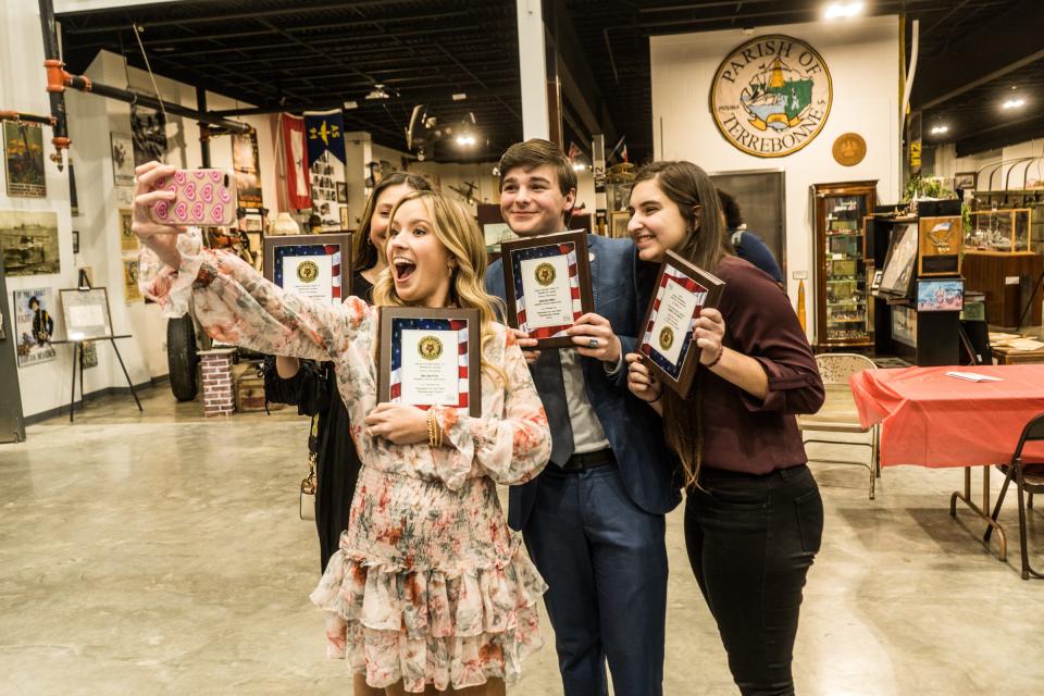 Vandebilt Catholic High School's nominees take a selfie.