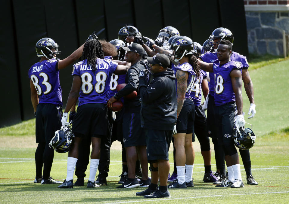 The Baltimore Ravens are embracing the idea of women in the coaching staff and analytics room. (AP)