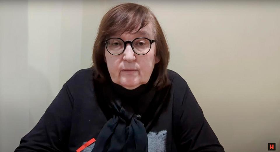 PHOTO: In this grab taken from video provided by the Navalny Team on Thursday, Feb. 22, 2024, Russian opposition leader Alexei Navalny's mother, Lyudmila Navalnaya, speaks during a video statement from the Arctic city of Salekhard, Russia.  (Navalny Team via AP)