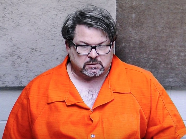Jason Dalton is seen on closed circuit television during his arraignment in Kalamazoo County, Michigan, February 22, 2016. REUTERS/Kalamazoo County Court/Handout via Reuters