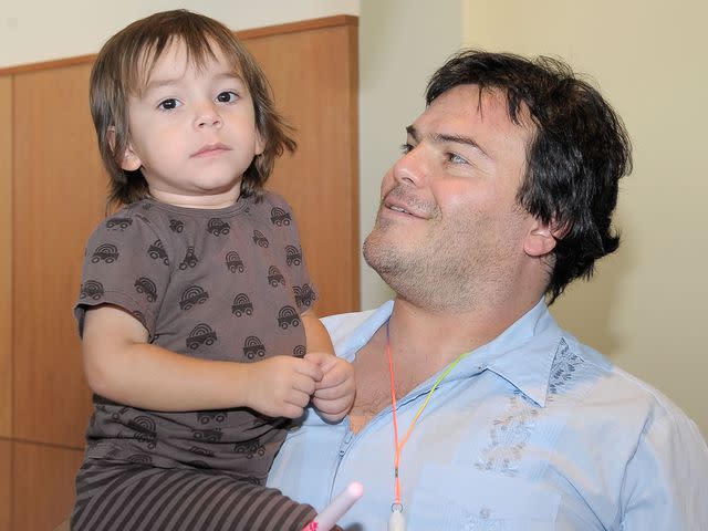 <p>Charley Gallay/WireImage</p> Jack Black and son Thomas attend YO GABBA GABBA! LIVE! THERE'S A PARTY IN MY CITY on November 27, 2010 in Los Angeles, California.