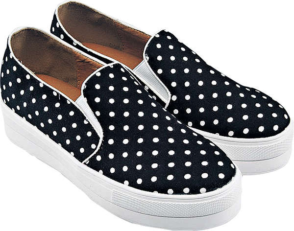 Mondy Polka Dot Platform Plimsolls（ZALORA）原價$209，特價$146