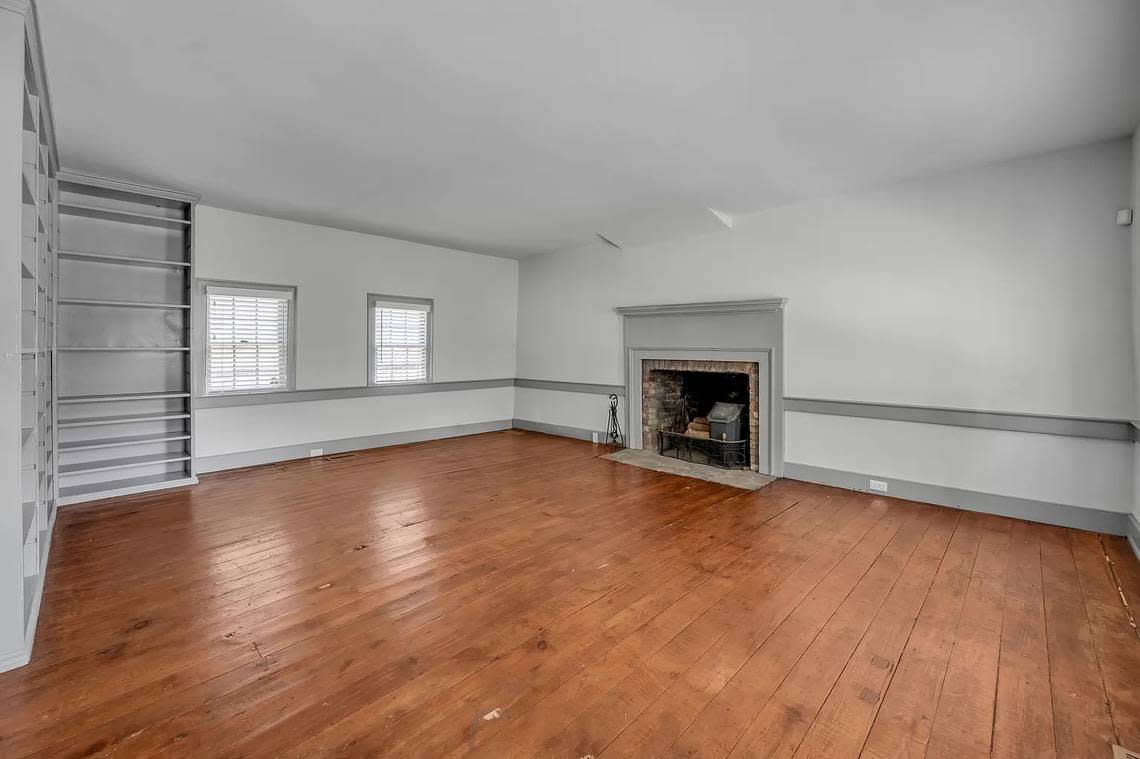 The living room of the Rankin House, a historic home now up for sale in Lexington located at 317 South Mill St. Photos shared with permission from the seller.