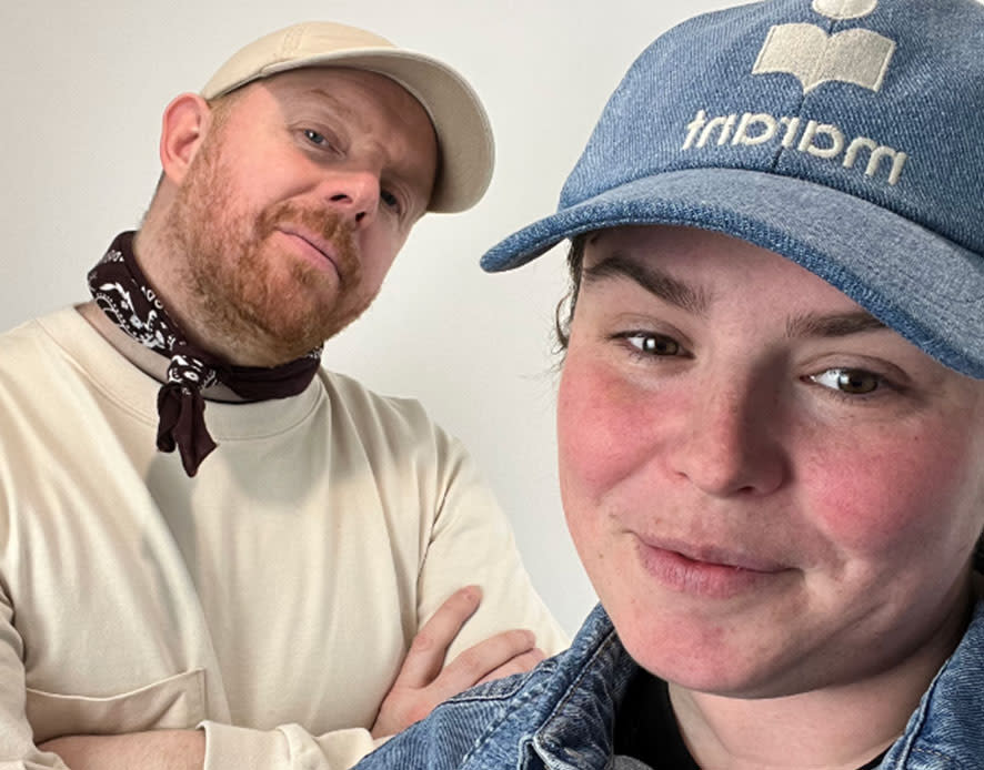 Bethany Slack and Austin Aubrey unearth fashion finds in second hand shops and sell them for as little as £1 on their thrice-weekly live streams. (Supplied)