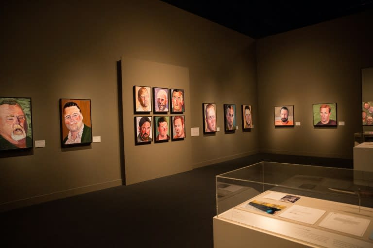 The "Portraits of Courage" exhibition will be on display at the George W. Bush Presidential Center in Texas, until October 1