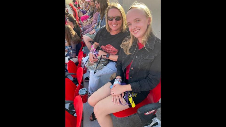 Emma Breheny and her mom got lucky when they scored tickets the day before the show in Kansas City. They made an impromptu trip from Des Moines, Iowa, to see Swift.