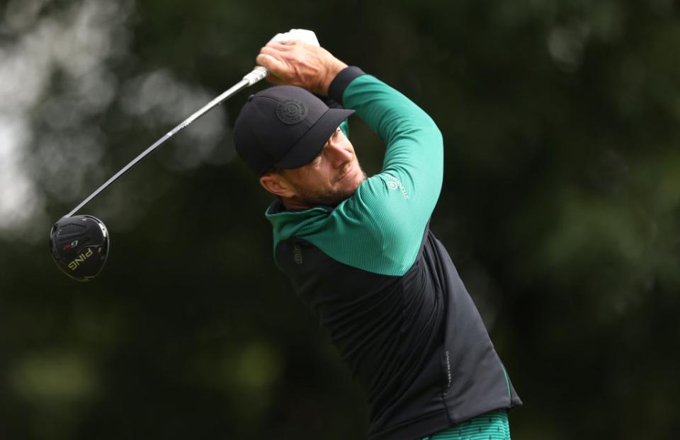 England’s Laurie Canter set the halfway target in the BMW PGA Championship at Wentworth (Steven Paston/PA) (PA Wire)