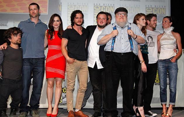 Jason's disturbing comments were made while he was attending a question and answer event with his fellow Game of Thrones stars (pictured here). None of them pulled the actor up on his comments either at the event or after it. Source: Getty