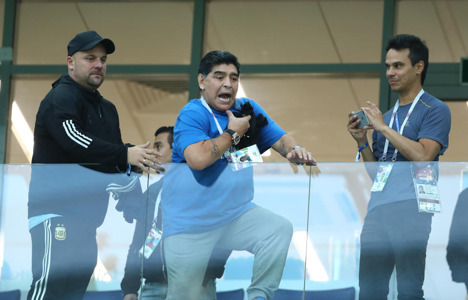 Diego Maradona at the 2018 World Cup