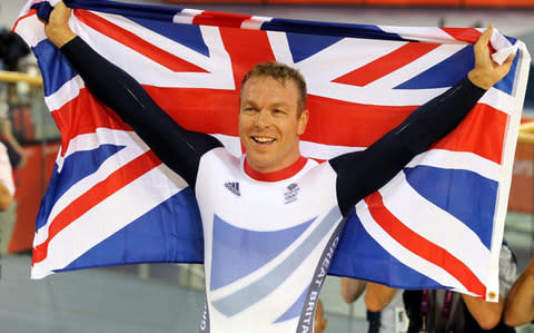 Chris Hoy may have won 7 Olympic medals but a style guru he is not - Credit: Andrew Milligan/PA