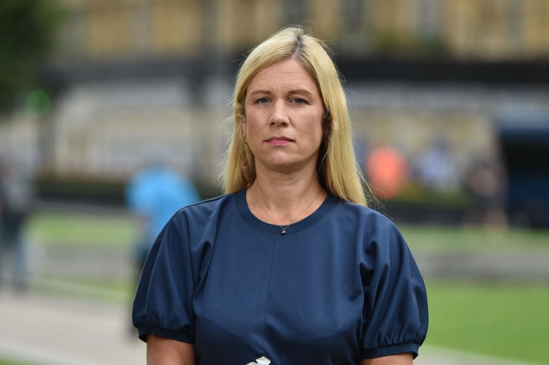 August 21, 2023, London, England, United Kingdom: Shadow Justice Minister ELLIE REEVES is seen during morning broadcast round in Westminster. (Credit Image: © Thomas Krych/ZUMA Press Wire) EDITORIAL USAGE ONLY! Not for Commercial USAGE!