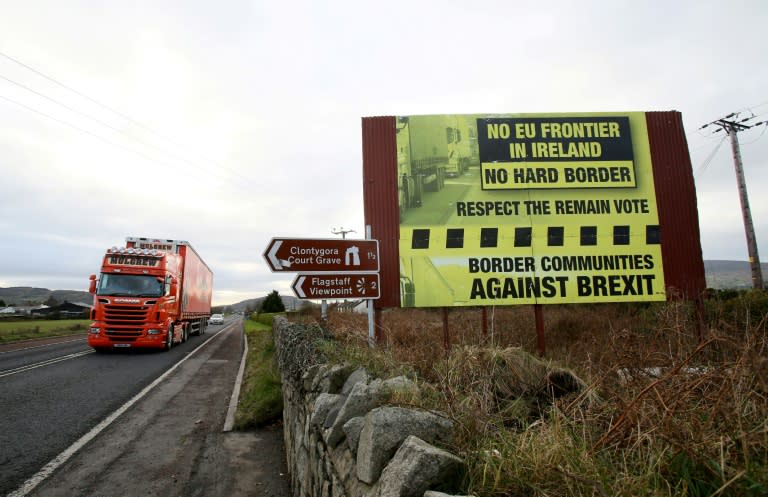 Brexit talks were stuck on how to avoid border checks between British Northern Ireland and Ireland after the UK leaves the EU's single market and customs union