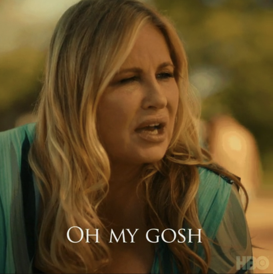 Jennifer Coolidge in "The White Lotus" saying oh my gosh