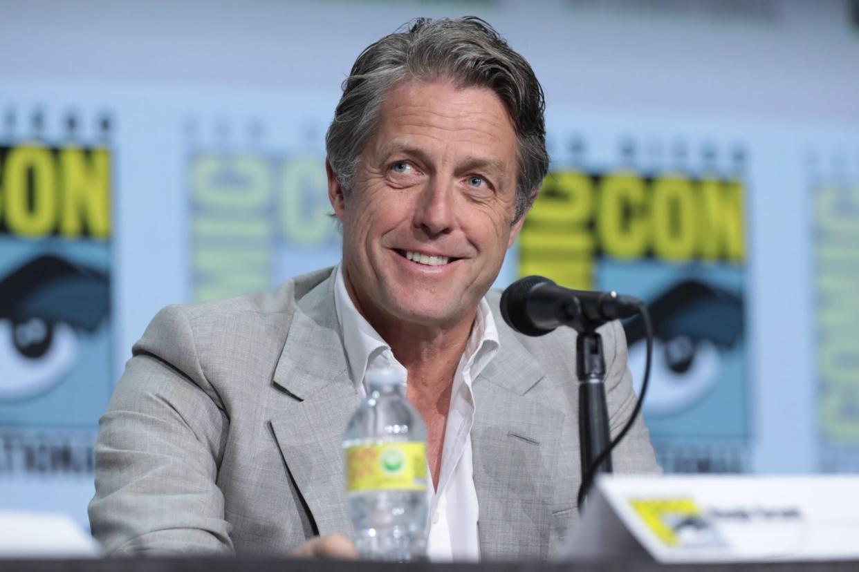 Hugh Grant attends Paramount Pictures’ and eOne Comic-Con presentation of “Dungeons &amp; Dragons: Honor Among Thieves” in Hall H at the San Diego Convention Center on Thursday, July 21, 2022 in San Diego, CA (photo: Alex J. Berliner/ABImages)