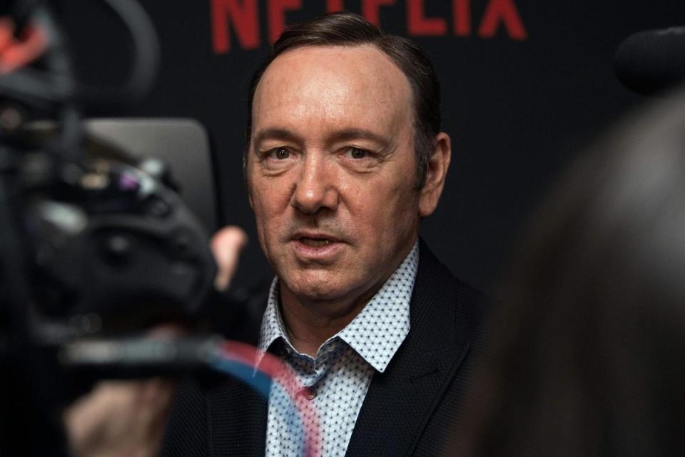 Kevin Spacey arriving for  the season 4 premiere screening of the Netflix show 'House of Cards' Washington in 2016 (AFP/Getty Images)