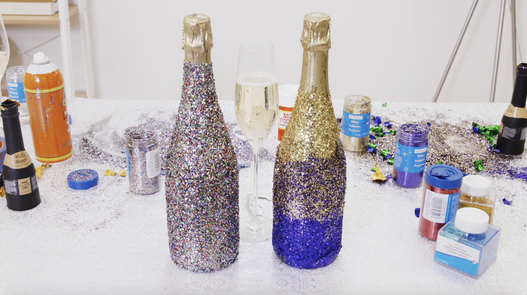 Glitter Champagne Bottle