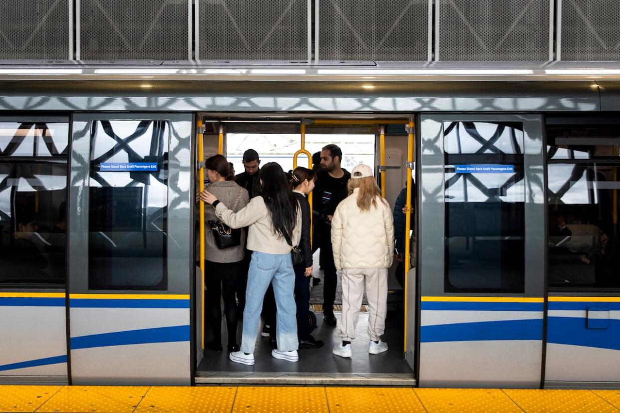 Metro Vancouver's transit authority, TransLink, will be providing free transit on Sunday as New Year's Eve revellers are being urged to plan safe travel routes back from parties. (Justine Boulin/CBC - image credit)