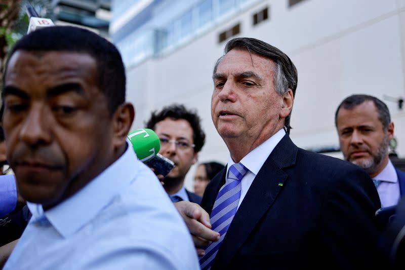 Former Brazilian President Jair Bolsonaro testifies on the January 8 riots, in Brasilia