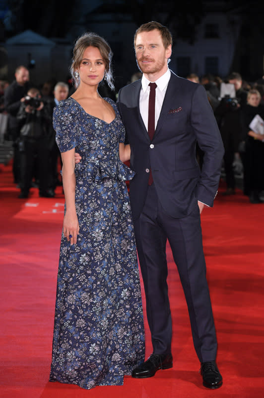 Alicia Vikander y Michael Fassbender 