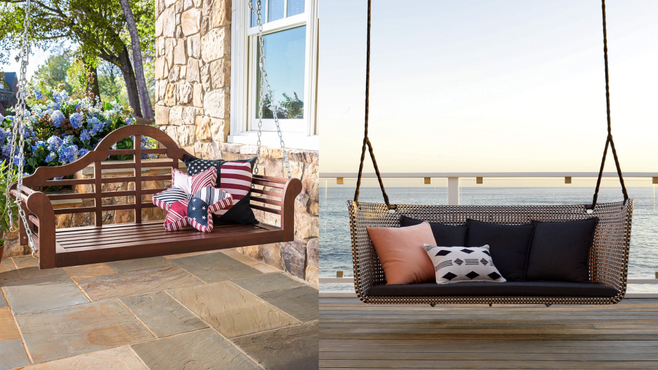 10 porch swings to enjoy warm nights