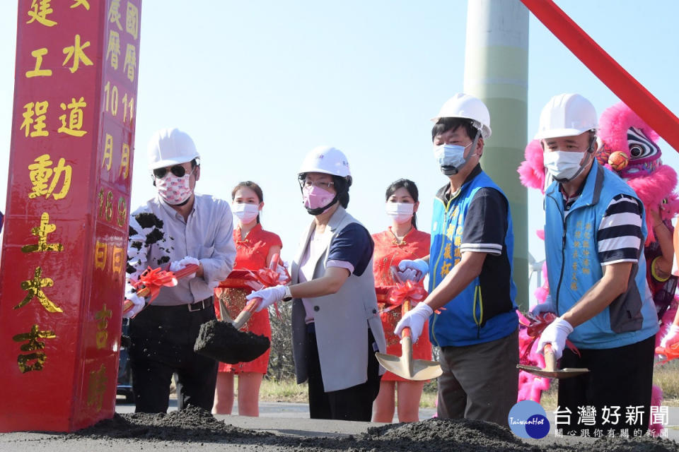 串聯濱海遊憩水岸藍帶　彰縣西濱慶安水道水岸遊憩公園工程開工