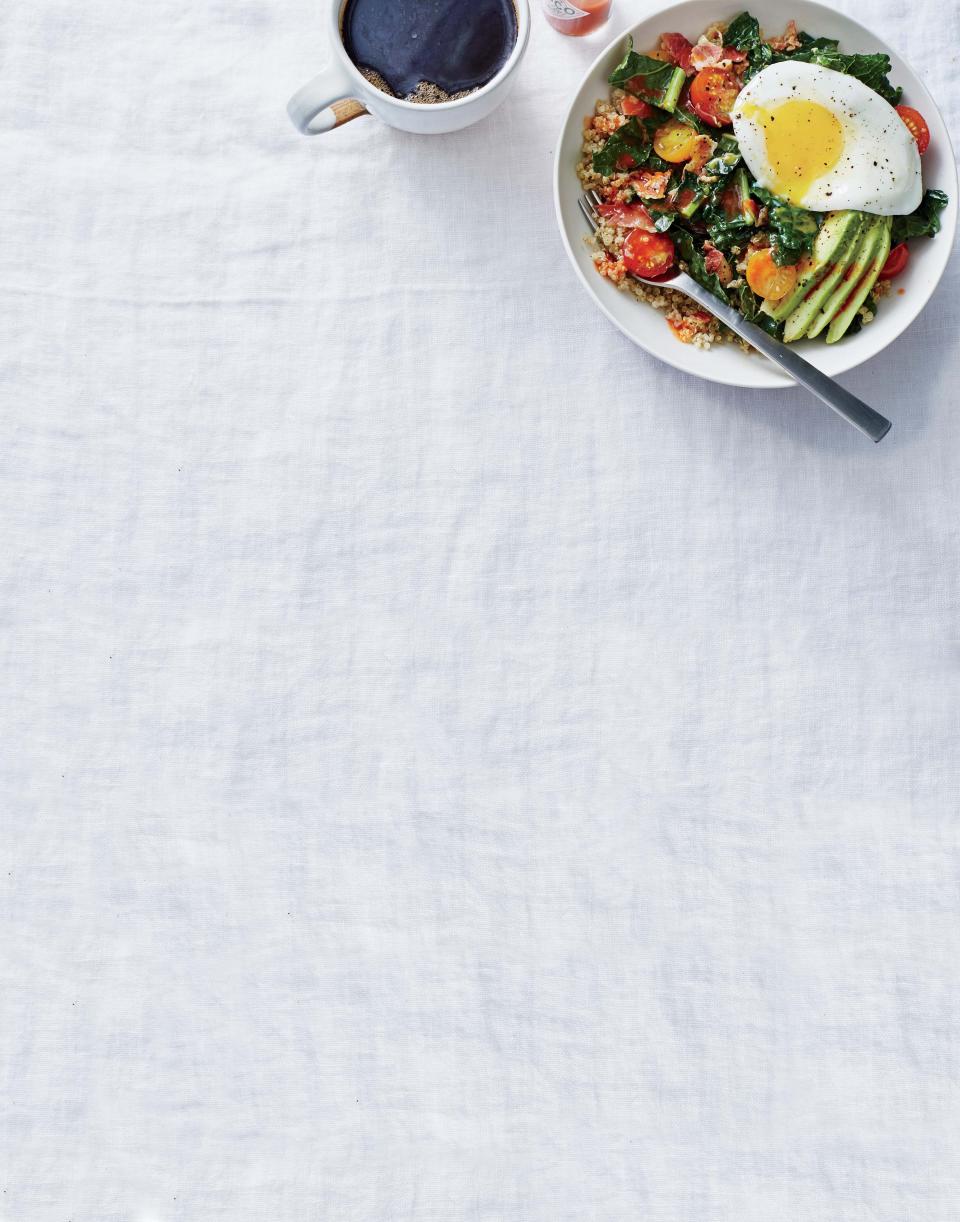 Egg-Topped Quinoa Bowl with Kale