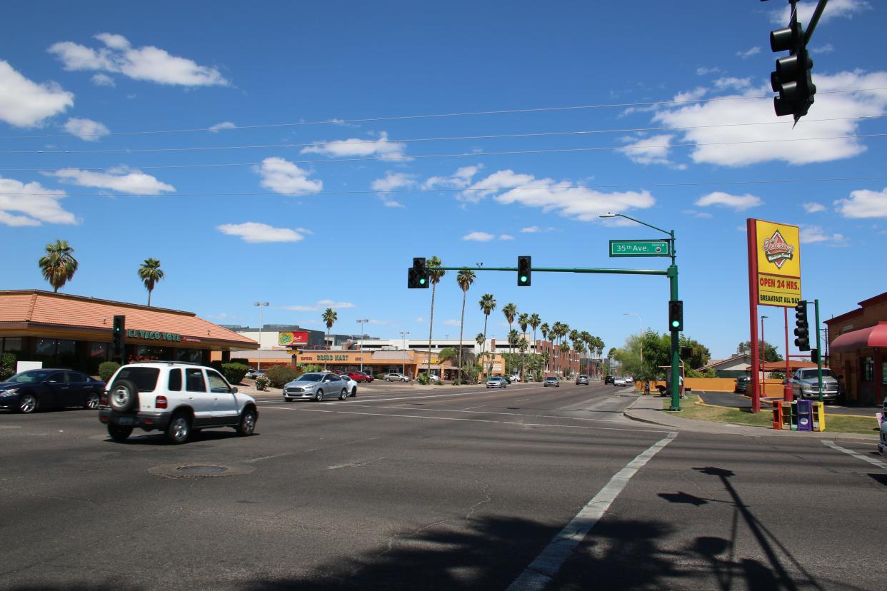 The intersection of 35th Avenue and Camelback Road in Phoenix is among the most dangerous in the Valley, according to the Maricopa Association of Governments.