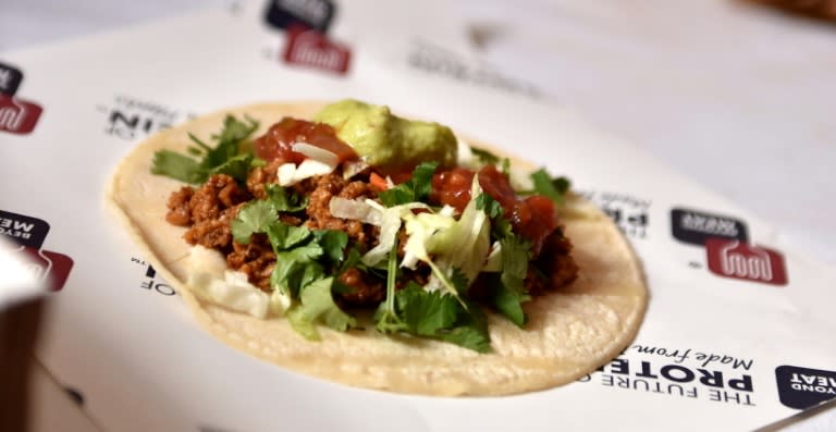 California-based Beyond Meat uses soya and pea protein for its products, including Beyond Beef Crumbles, which can be used to make tacos