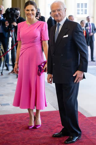 Samir Hussein/WireImage Crown Princess Victoria and King Carl XVI Gustaf of Sweden