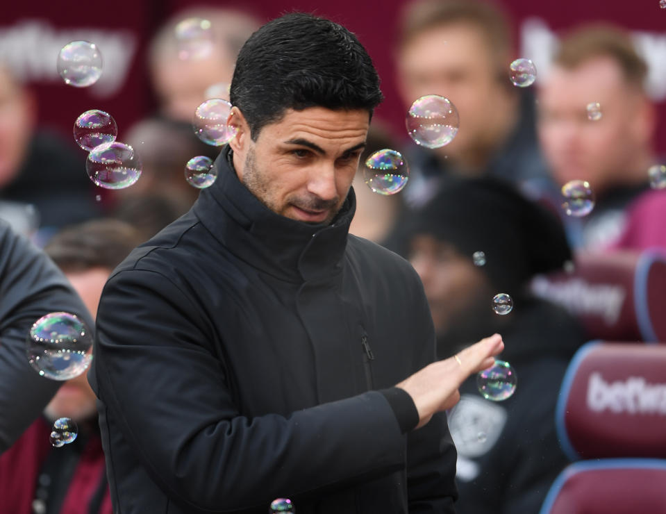 Arsenal manager Mikel Arteta must hope the bubble does not burst for his title-chasing team. 