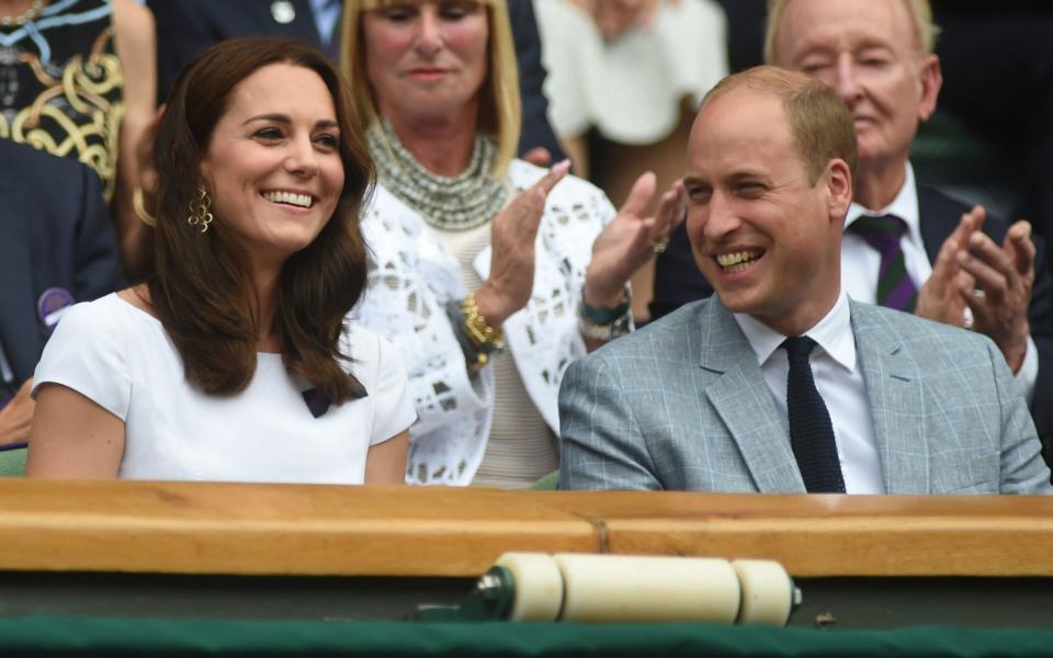 Kate and William take their place in the Royal Box - Credit: Eddie Mulholland