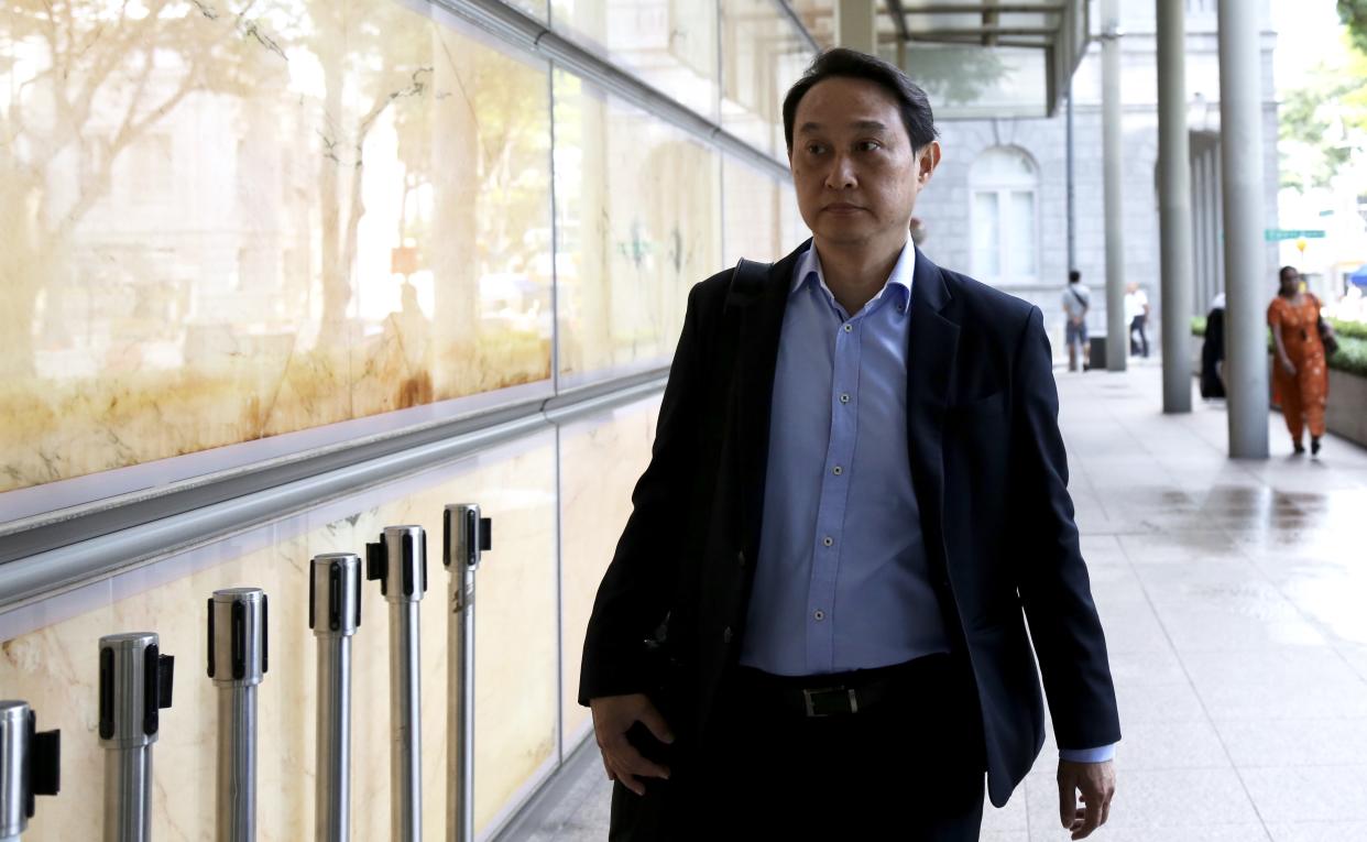 Ex-City Harvest Church fund manager Chew Eng Han arriving at the High Court on 15 September 2016 for the first day of the CHC appeal hearing. (PHOTO: Sharlene Sankaran/Yahoo News Singapore)