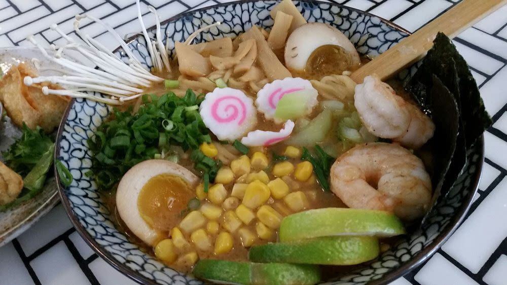 Thai curry ramen