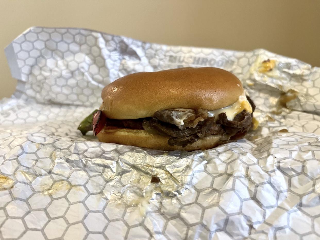 Philly Cheesesteak Angus Burger from hardee's