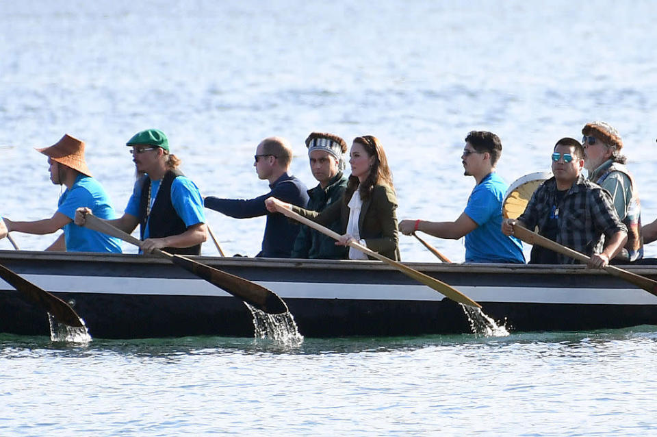 Arriving by canoe