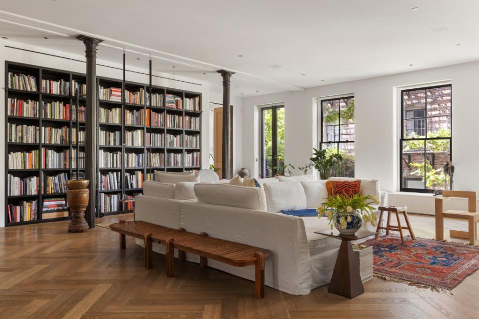 The buyer can catch up on a little reading inside the library. Francisco Rosario of DDReps