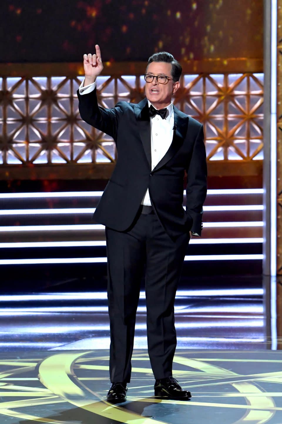 Host Stephen Colbert didn't hold back. Photo: Getty