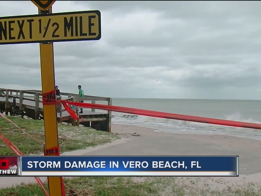 Storm Damage In Vero Beach, Florida