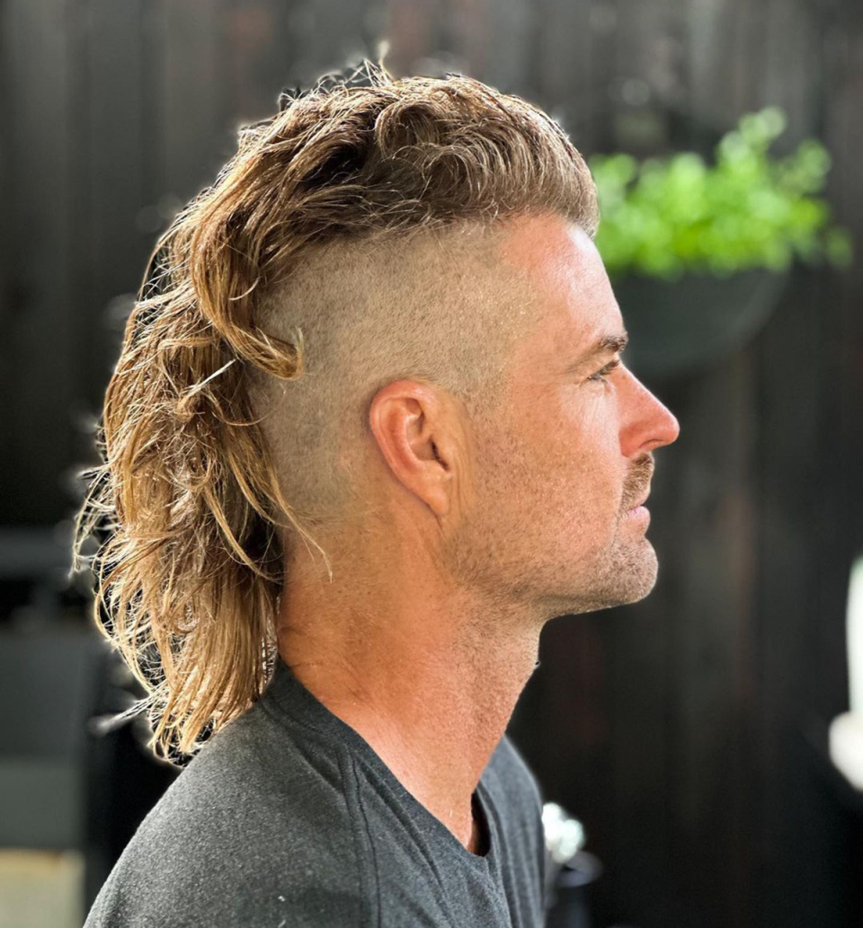 Pete Evans with his new haircut.