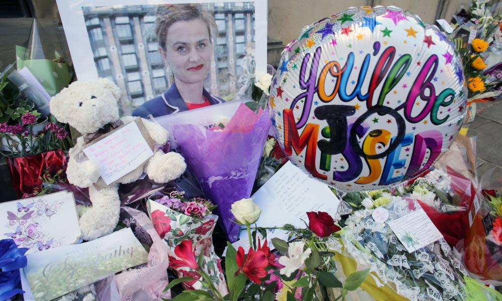 Tributes to Jo Cox in Batley, West Yorkshire