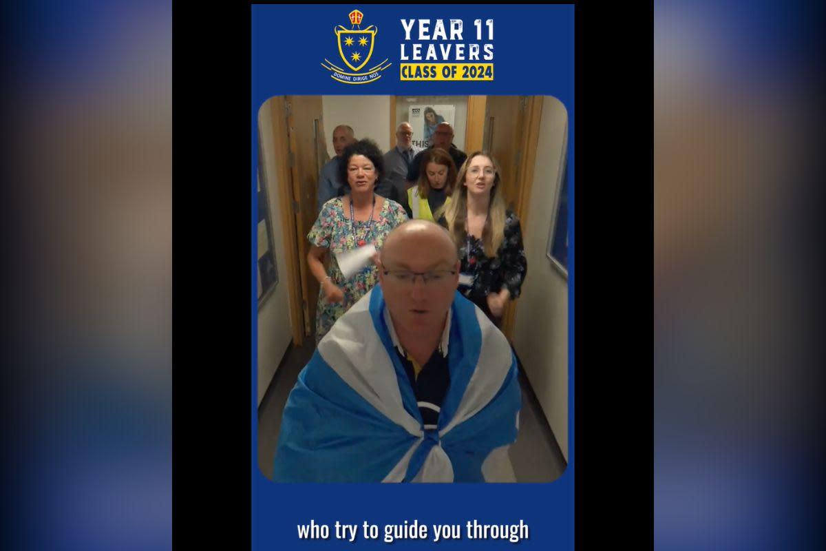 St Wilfrid's Church of England Academy staff have paid tribute to year 11 leavers with an hilarious video <i>(Image: St Wilfrid's Church of England Academy)</i>