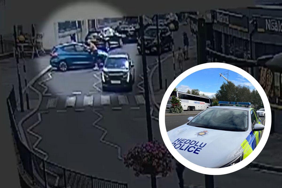 WATCH: Witnesses called forward as man allegedly banged on car window <i>(Image: Gwent Police)</i>