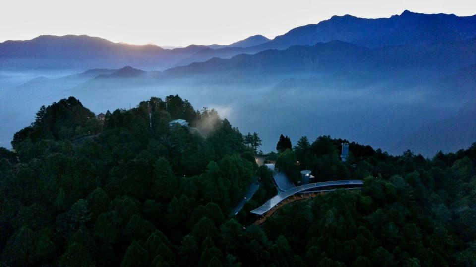 阿里山林鐵祝山車站啟用。林業及自然保育署阿里山林業鐵路及文化資產管理處提供