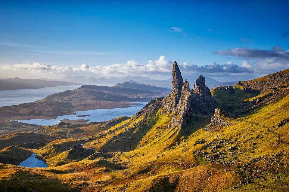 The view over the Old Man of Storr, Isle of Skye, Scotland (Getty)