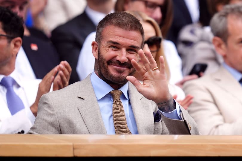 David Beckham at Wimbledon