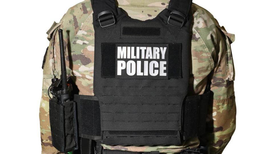 The Army recent designed a law enforcement version of their body armor the Modular Scalable Vest for both uniformed military police and defense department law enforcement. (Army)