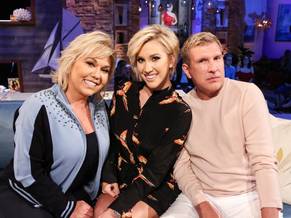 Julie Chrisley, Savannah Chrisley, and Todd Chrisley