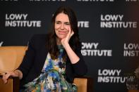 New Zealand's Prime Minister Jacinda Ardern addresses the Lowy Institute in Sydney