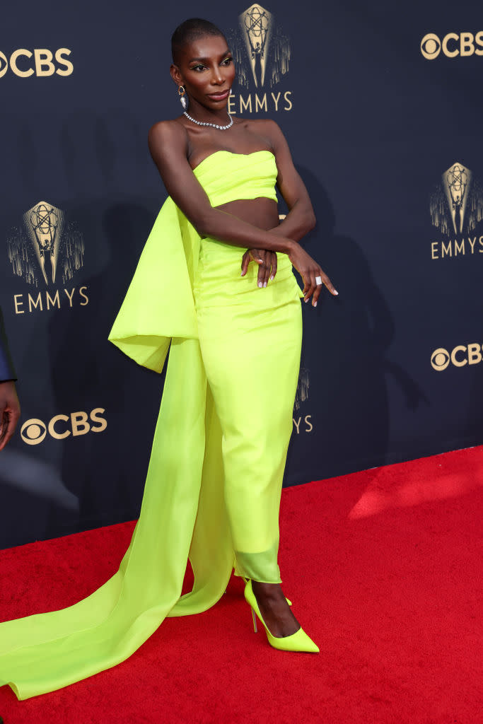 Michaela Coel attends the 73rd Primetime Emmy Awards  (Getty Awards)